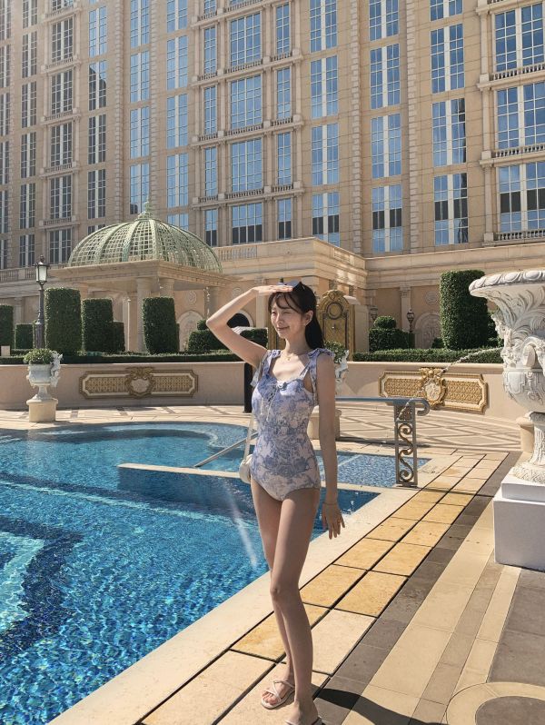 韓國Lenique - Ameli鋼管&芭蕾舞衣 (Blue) 