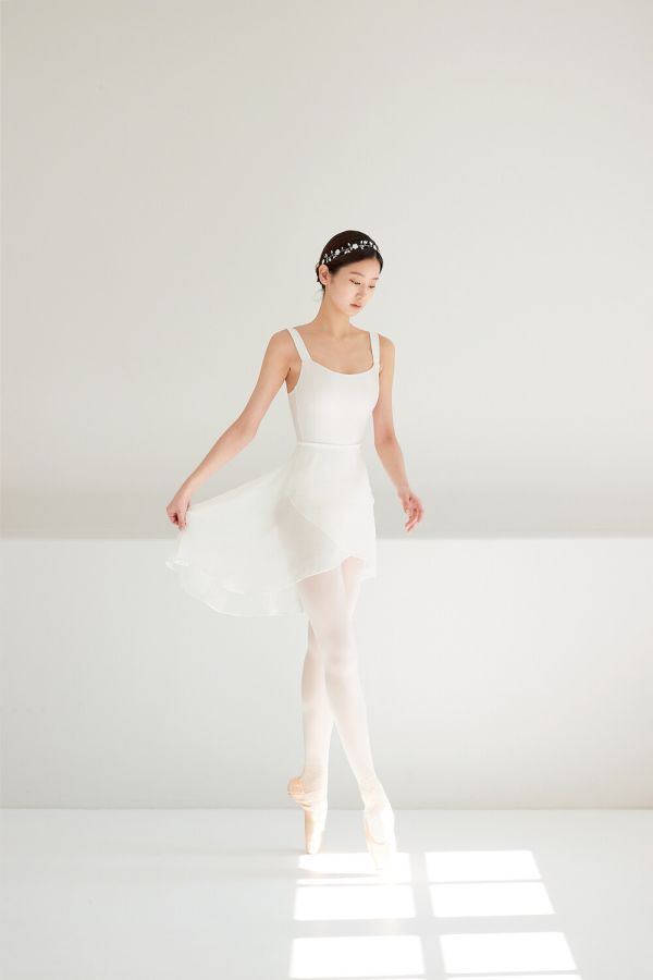 韓國Degage - Classic Midi中長版舞裙 (Off White) 