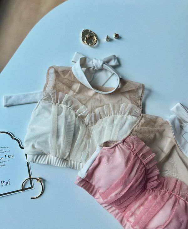 韓國Lenique - Kamiyu鋼管上衣+短褲 (Pink) 