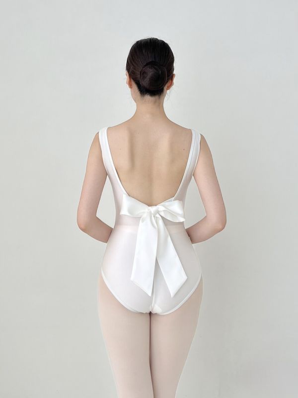韓國degage - Back Ribbon蝴蝶結舞衣 (White) 