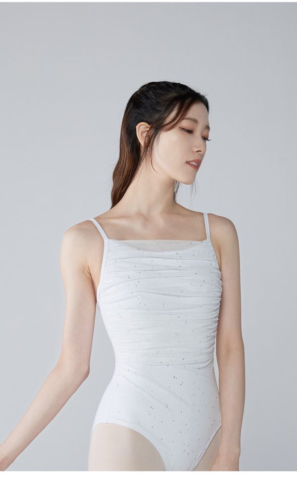 韓國Byplie - Mesh Gathered Camisole吊帶舞衣 (四色) 메쉬 게더 캐미솔 