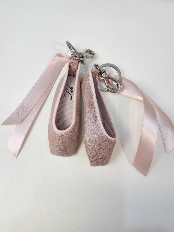 韓國Leh - 經典款羊皮小硬鞋吊飾 (Rose peal pink) 