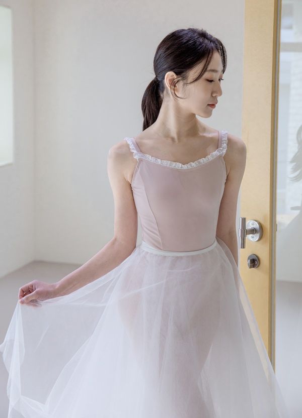 韓國LucyAlice - Frill吊帶舞衣 (兩色) 