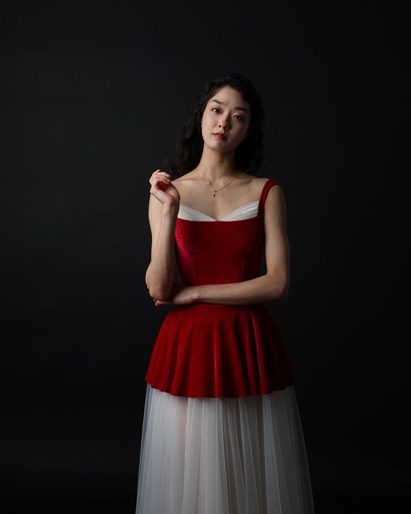 韓國LEVDANCE - Beatrice Velvet舞衣 (Red) 