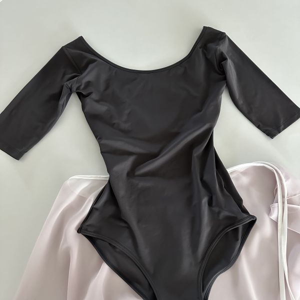 韓國Bonanza - Mary Jane五分袖舞衣 (深灰) 메리제인 