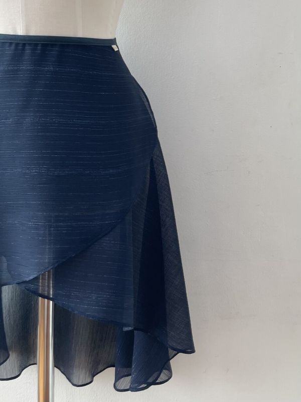 韓國Degage - Classic Midi中長版舞裙 (Night Navy) 