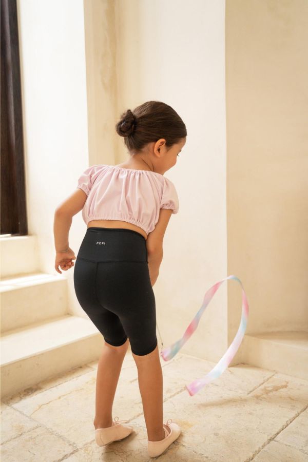 韓國 -  Puff Crop舞蹈上衣罩衫 (Pink) 