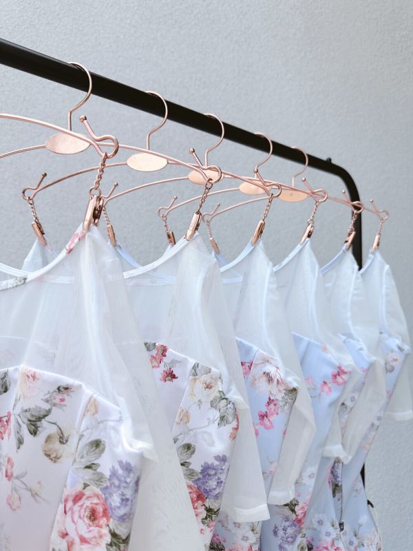 韓國yoora - Rose Veil五分袖舞衣 (Sky) 