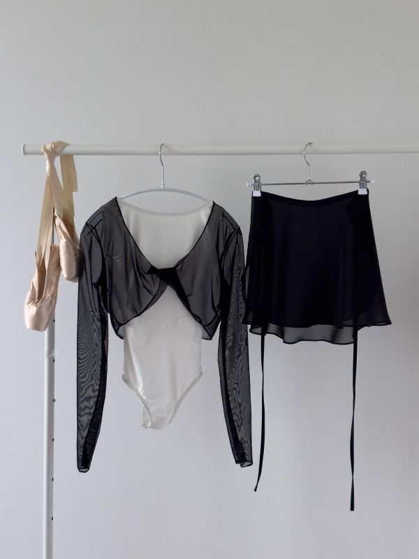 韓國Bonanza - Black雪紗舞裙 (블랙) 