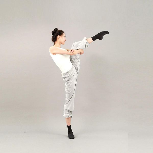 韓國LEVDANCE - Laura排汗長褲 (LIGHT GREY) 로라 웜업 팬츠 