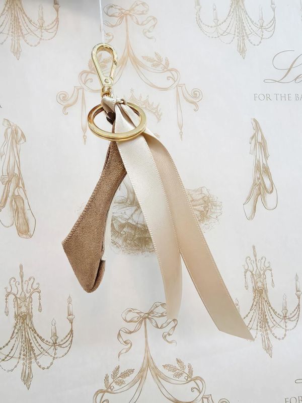 韓國Leh - 經典款羊皮小硬鞋吊飾 (Antique gold) 