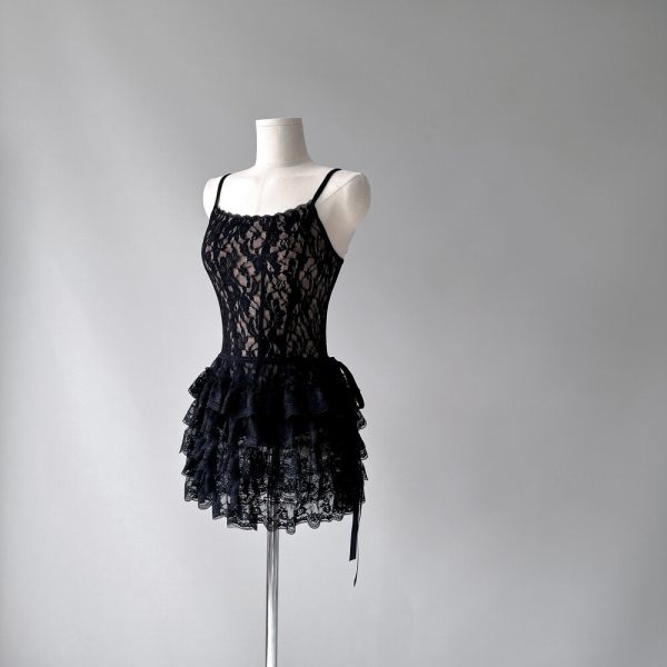 韓國yoora - Scarlett Black舞衣 (肩帶可調) 