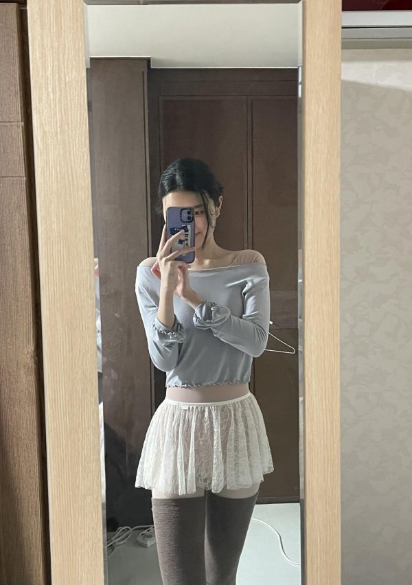 韓國LEVDANCE - Cosette Full Circle 360度舞裙 (White) 