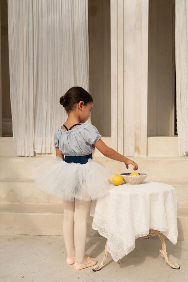 韓國 -  Snap First澎澎裙連身兒童舞衣 (Navy) 