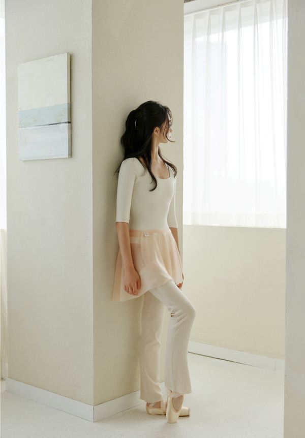 韓國Entrechat - 吉賽兒長袖舞衣 (Ivory & Peach) 