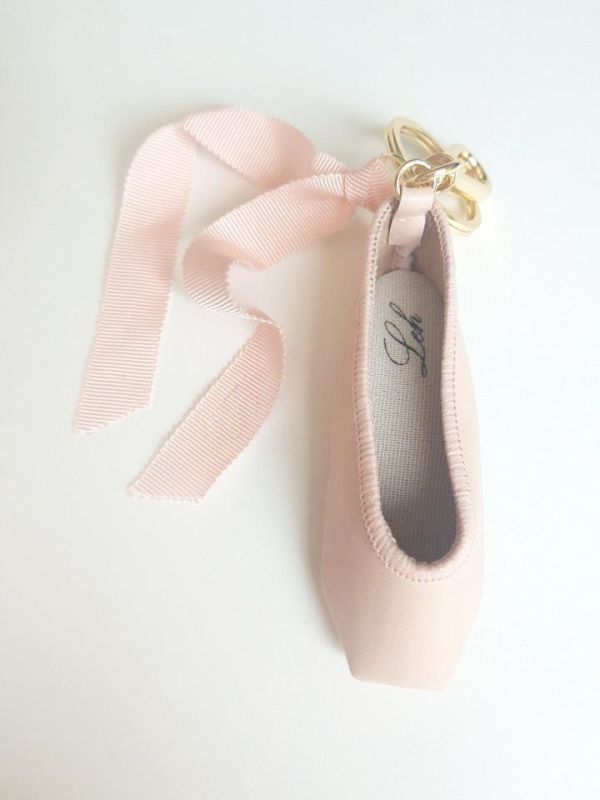 韓國Leh - 經典款羊皮小硬鞋吊飾 (Baby pink) 