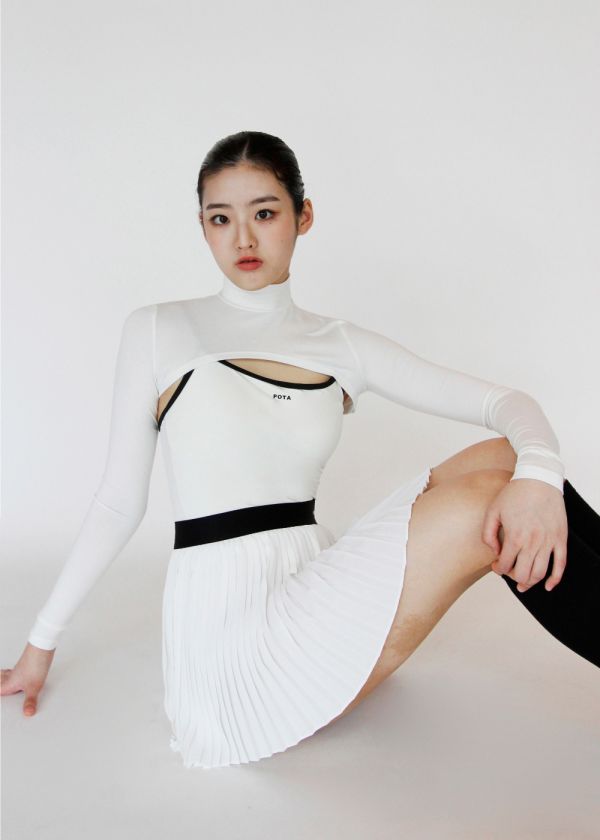 韓國POTA - 3 skirt舞裙 (Black & White) 