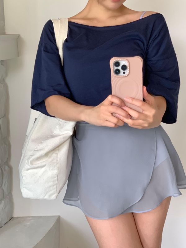 韓國Bonanza - Misty Blue雪紗舞裙 (미스티블루) 