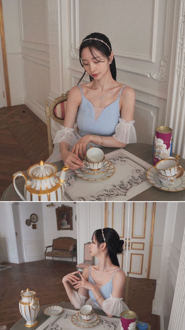 韓國Lenique - Etruah cut out dress鋼管舞衣 (SKY) 