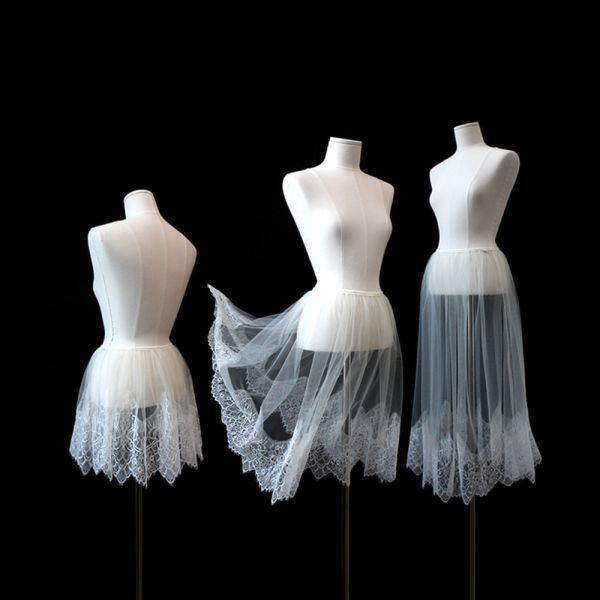 韓國LEVDANCE - Renée PEARL WHITE鬆緊帶舞裙 르네 