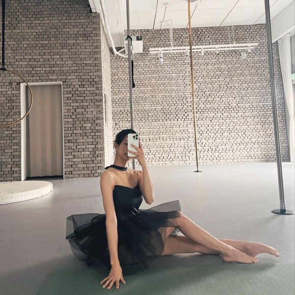 韓國Lenique - Olivia one piece鋼管芭蕾舞衣 (Black) 