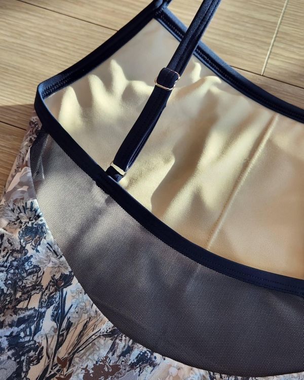 韓國Leanomse - Grida吊帶芭蕾舞衣 (Yellow Gray) 