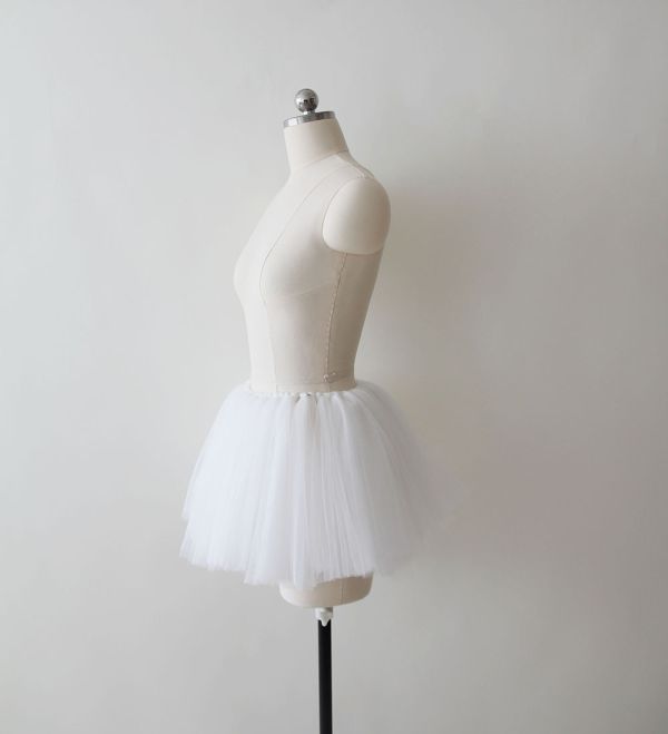 韓國Soulier Rouge - Anne Mini Tutu舞裙 (PURE WHITE) 