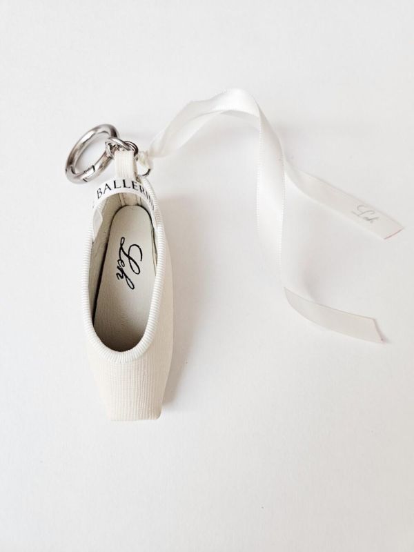 韓國Leh - étoile特別款羊皮小硬鞋吊飾 (Cream ivory) 