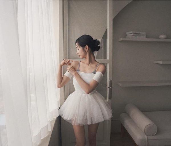 韓國Lenique - Poling tutu舞裙 (White) 