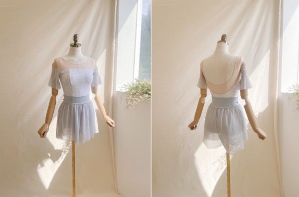 韓國iilaire - Lilly短袖舞衣 (兩色) 