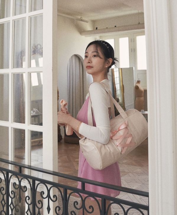 韓國Lenique - Duffel bag舞蹈包包 (Cream) 