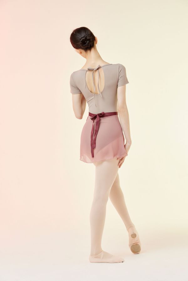 韓國Ballessimo - Rose Brown寬綁帶舞裙 (로즈 브라운) 