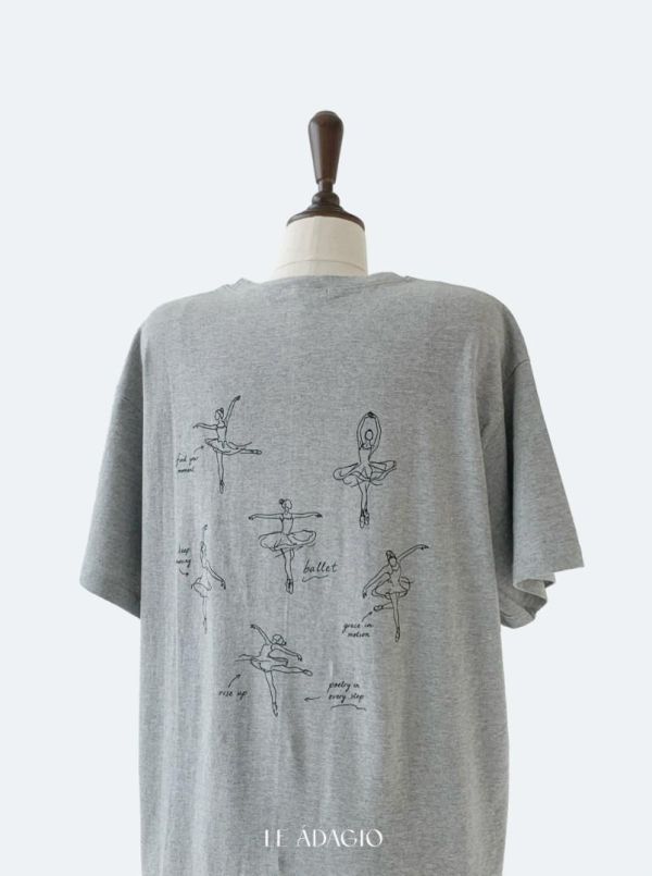 韓國Le Adagio - Ballet Sketch T-Shirt (三色) 