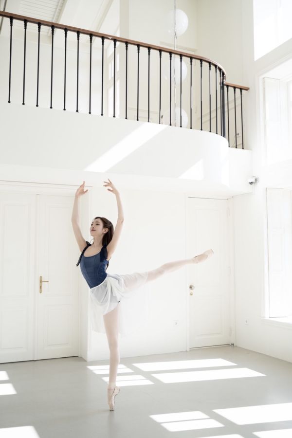 韓國Ode on tutu - Lorraine蝴蝶結舞衣 (Blue Navy) 