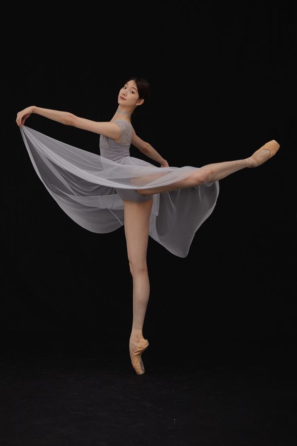 韓國Bonanza - Lace優雅舞衣 (Light Gray) 