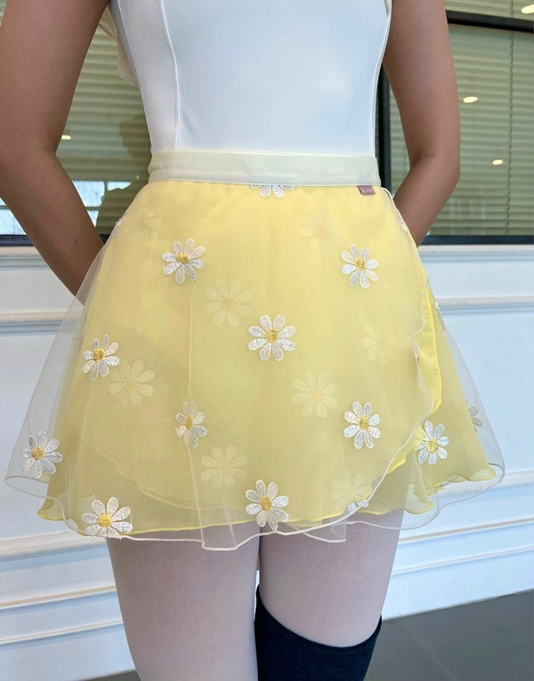 韓國balletchouchou - 小花雙層舞裙 (五色) 