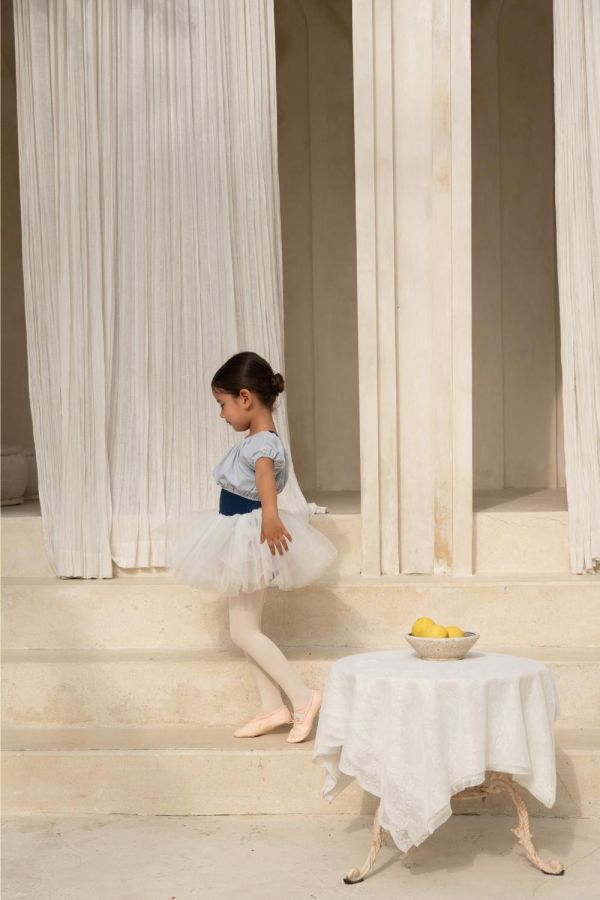 韓國 -  Snap First澎澎裙連身兒童舞衣 (Navy) 