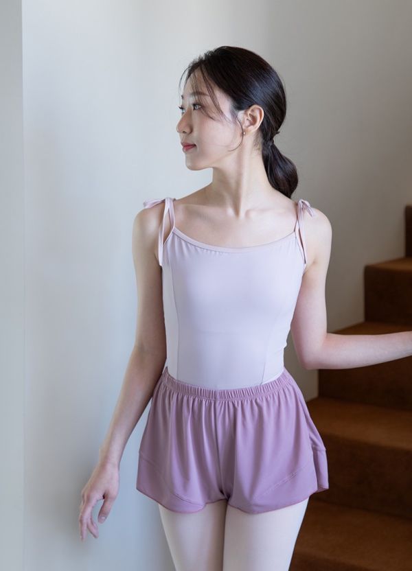 韓國LucyAlice - Two Tone蝴蝶結吊帶舞衣 (三色) 