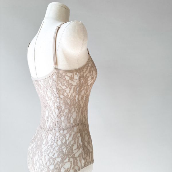 韓國yoora - Scarlett Fabric Nude舞衣 (肩帶可調) 