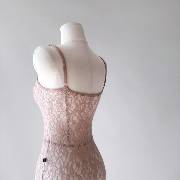 韓國yoora - Scarlett Fabric Pink舞衣 (肩帶可調) 