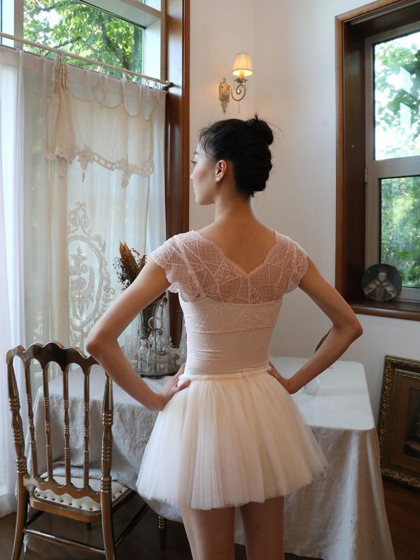 韓國LEVDANCE - 訂製款 Charmant Petit tutu (VANILLA CREAM) 