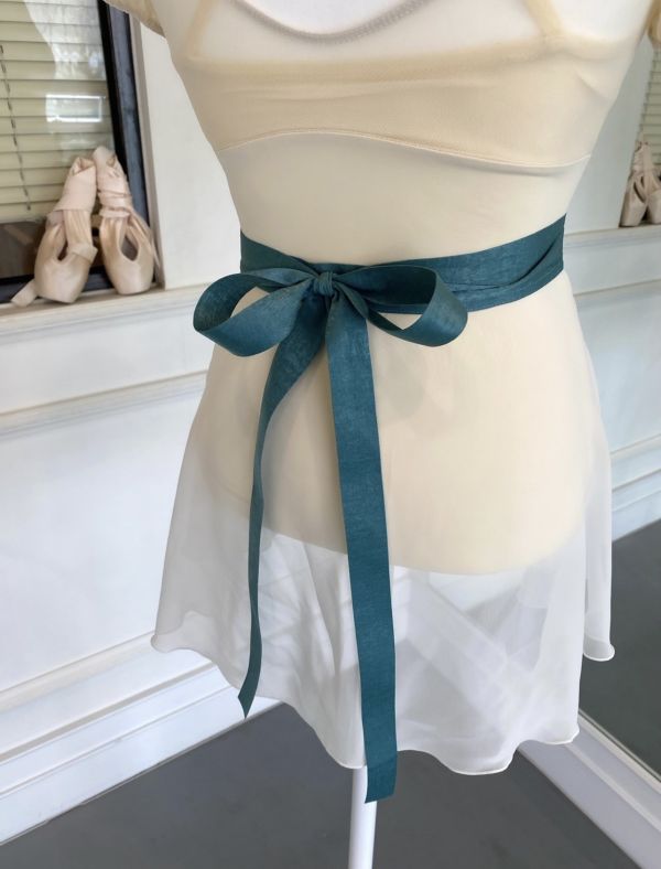 韓國balletchouchou - 素面寬腰帶舞裙 (淺色系) 