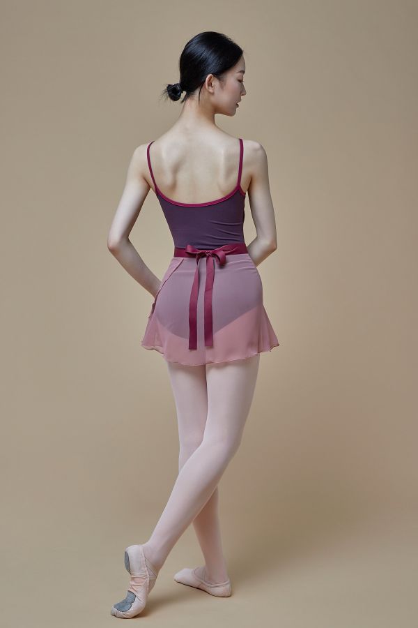 韓國Ballessimo - Rose Brown寬綁帶舞裙 (로즈 브라운) 