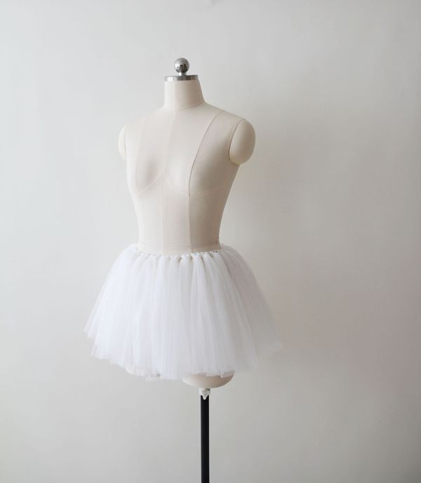 韓國Soulier Rouge - Anne Mini Tutu舞裙 (PURE WHITE) 
