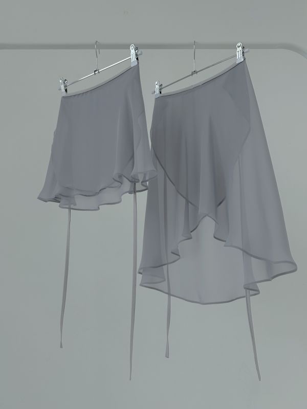 韓國Bonanza - Light Grey雪紗舞裙 