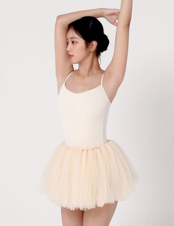 韓國Soulier Rouge - Anne Mini Tutu舞裙 (VANILLA CREAM) 