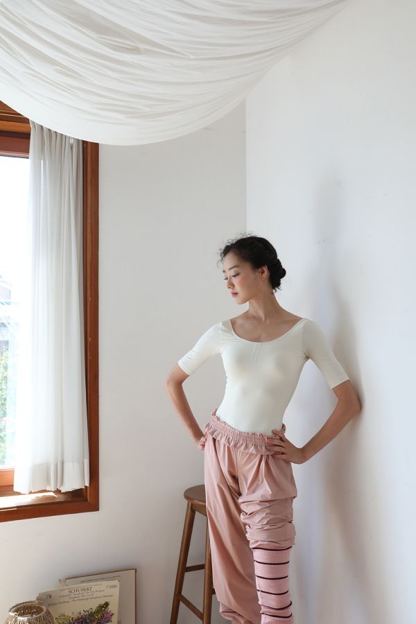 韓國LEVDANCE -  jane五分袖舞衣 (兩色) 제인 