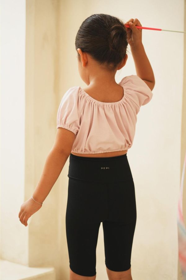 韓國 -  Puff Crop舞蹈上衣罩衫 (Pink) 