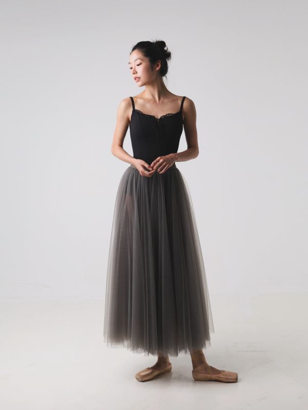 韓國LEVDANCE - Charlotte細肩帶舞衣 (黑色) 샬롯 