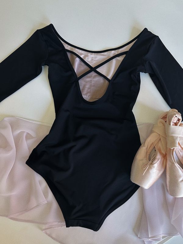 韓國Bonanza - Mary Jane五分袖舞衣 (黑色) 메리제인 